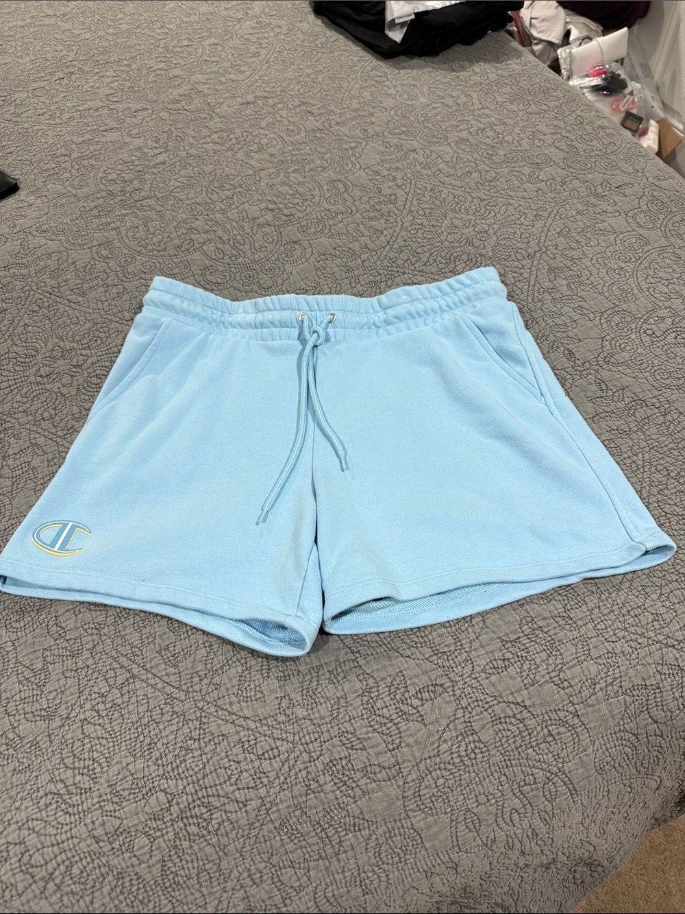 NWOT Champion Pastel Blue Terry Athletic Shorts